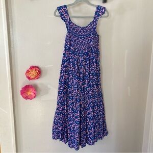 Carter's Blue and Pink Floral Kids Maxi Dress